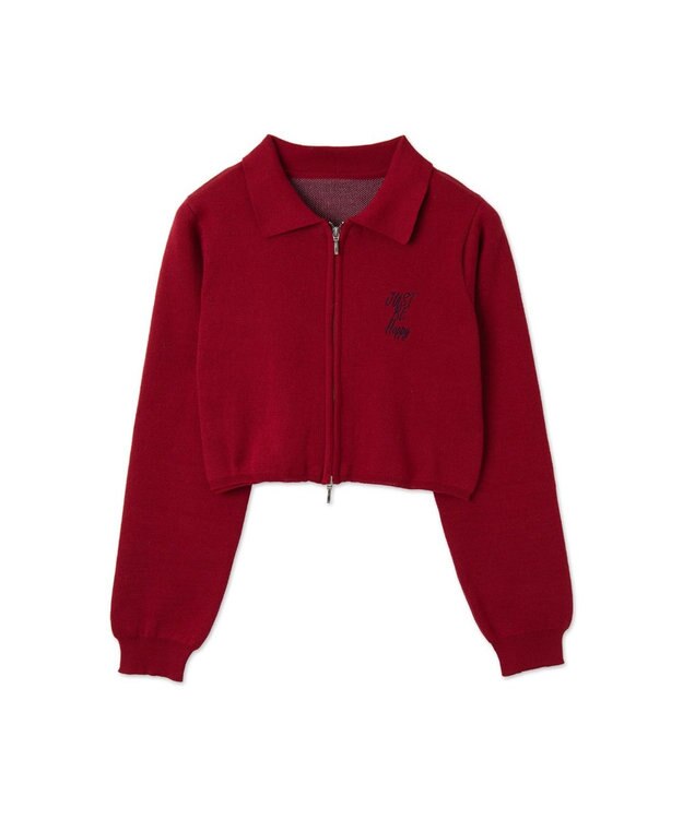 WEGO WZIPスターモチーフニット ワイン