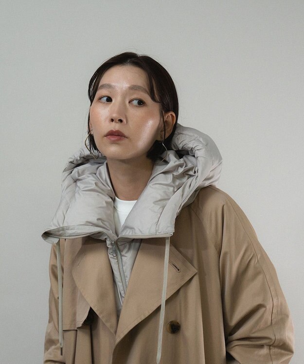 KWD 【日本製】HOOD DOWN PARTS グリーンダウン フードダウンパーツ グレージュ