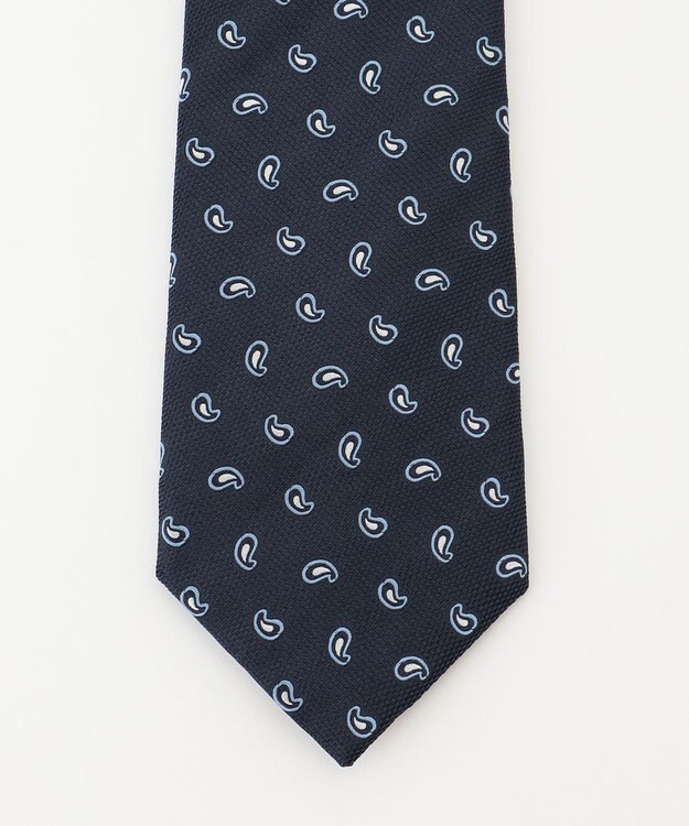 KASHIYAMA KASHIYAMAオリジナル【JAPAN MADE】ペイズリーネクタイ ブルー