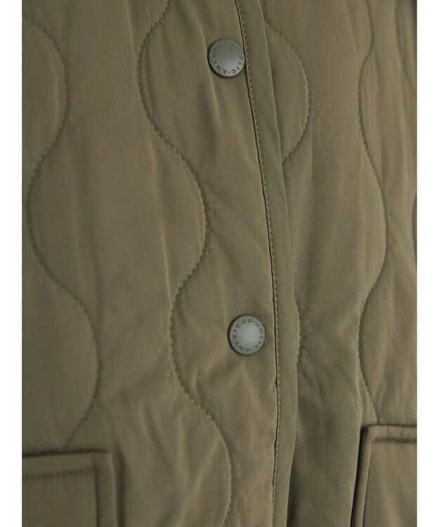 AMERICAN HOLIC キルポカリブ付きキルティングブルゾン Khaki