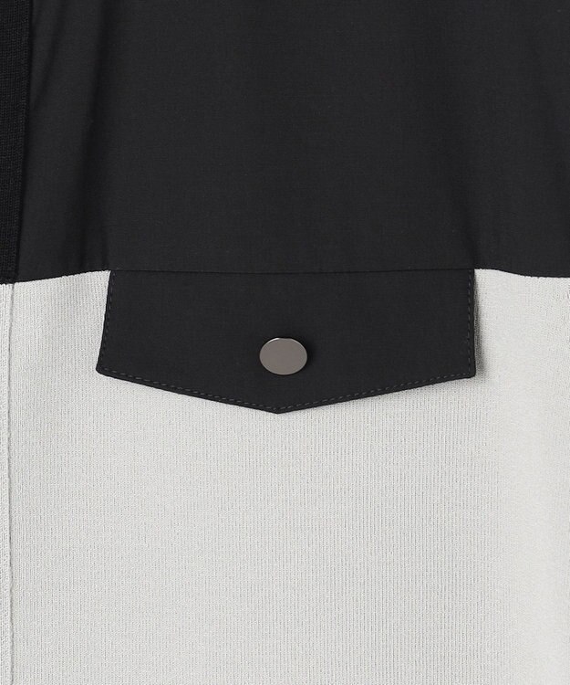 ICB L クリアレーヨンストレッチ ニットワンピース オリーブグレー