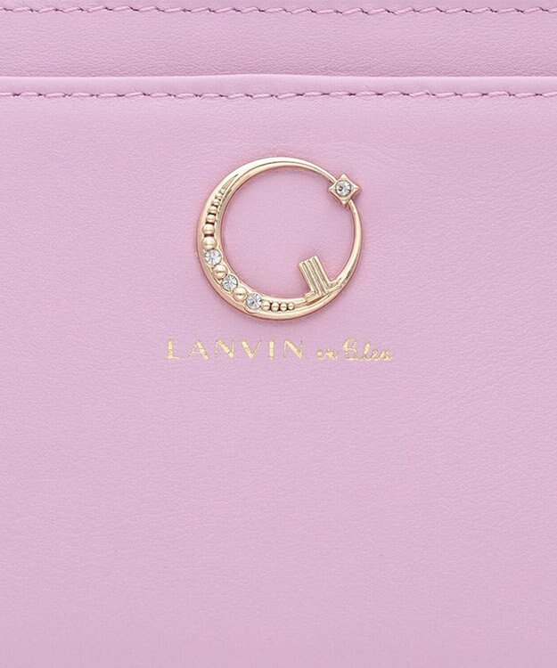 LANVIN en Bleu ルナ リール付きパスケース ピンク