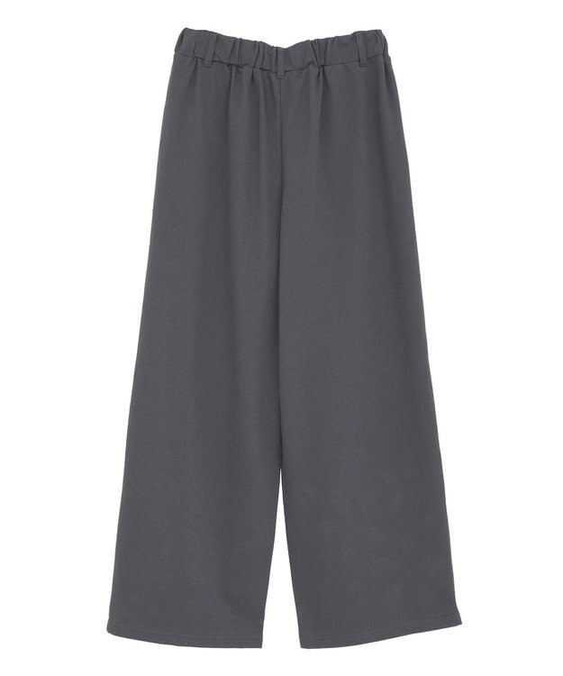 Green Parks フラワーくり抜き刺繍スウェットワイドパンツ Charcoal Gray