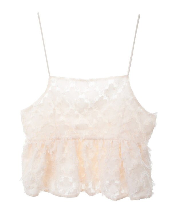 Green Parks シャギーキャミビスチェ Ivory