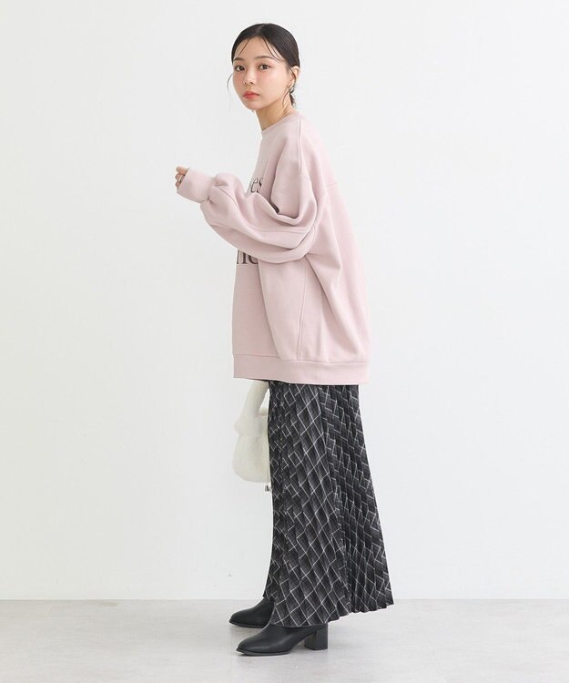 earth music&ecology Ｐｈａｓｅｓ　ｄｅ　ｌａ　Ｌｕｎｅルーズスウェット Pink