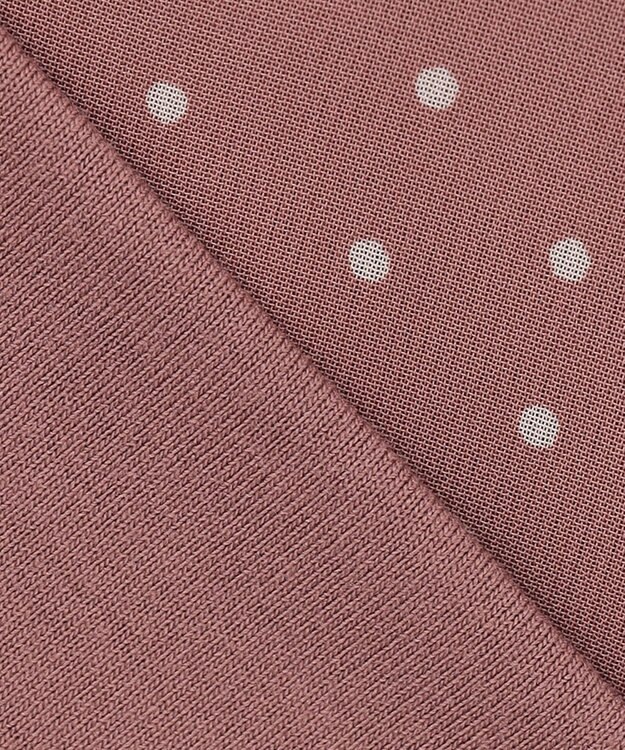 ANY SIS 【洗える】シフォンプリント ブラウス スモーキーピンクドット