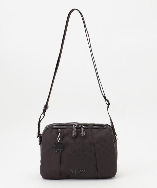 Y'SACCS 【ムック本掲載】Polka Dots スクエアポシェット チョコ