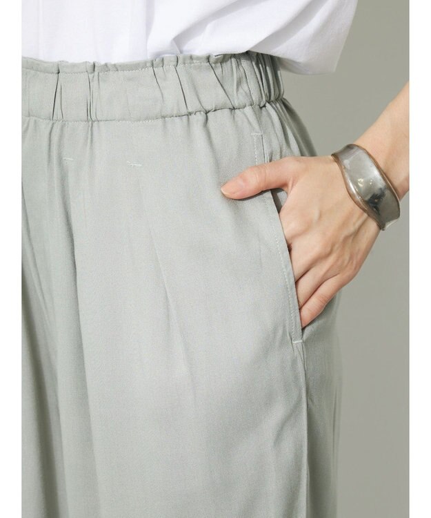 CRAFT STANDARD BOUTIQUE レーヨンワイドパンツ Black