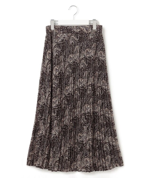 J.PRESS YORK STREET 【WOMEN】エアリープリーツ デザインスカート ブラック系5