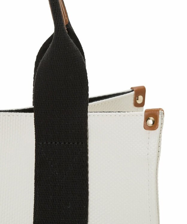 TOPKAPI 【Breath TOPKAPI】NEO CANVAS ネオキャンバス カラーハンドル ミニ トートバッグ ホワイト