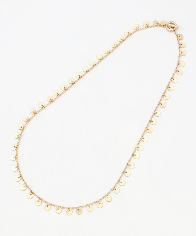 自由区 ラウンドグレイン ネックレス マットゴールド