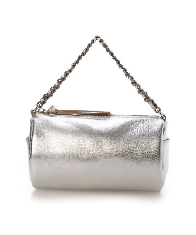 UNBILLION ペルケ perche / カラーチェーン筒形2wayショルダー シルバー