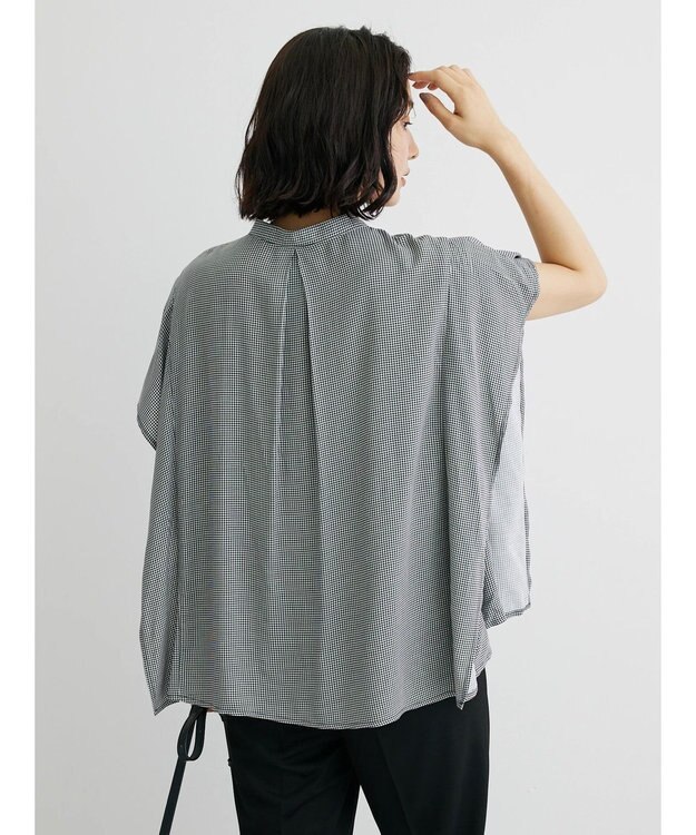 Green Parks 接触冷感　アソート柄ブラウス Gingham Check