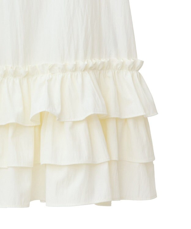 earth music&ecology 裾フリルキャミワンピース Off White