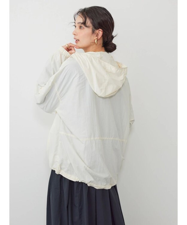 AMERICAN HOLIC ポケッタブル撥水加工アノラックパーカー Ivory