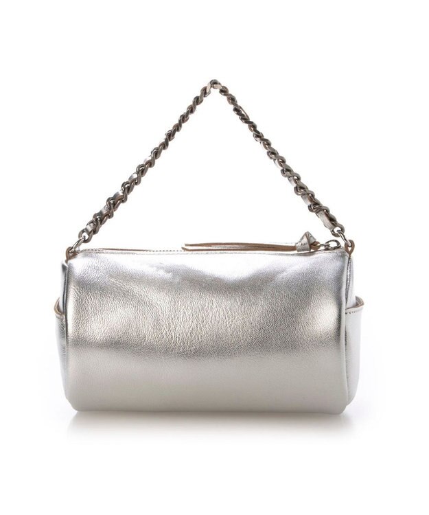 UNBILLION ペルケ perche / カラーチェーン筒形2wayショルダー シルバー