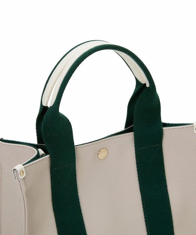 TOPKAPI 【Breath TOPKAPI】NEO CANVAS ネオキャンバス カラーハンドル ミニ トートバッグ サンドグレー