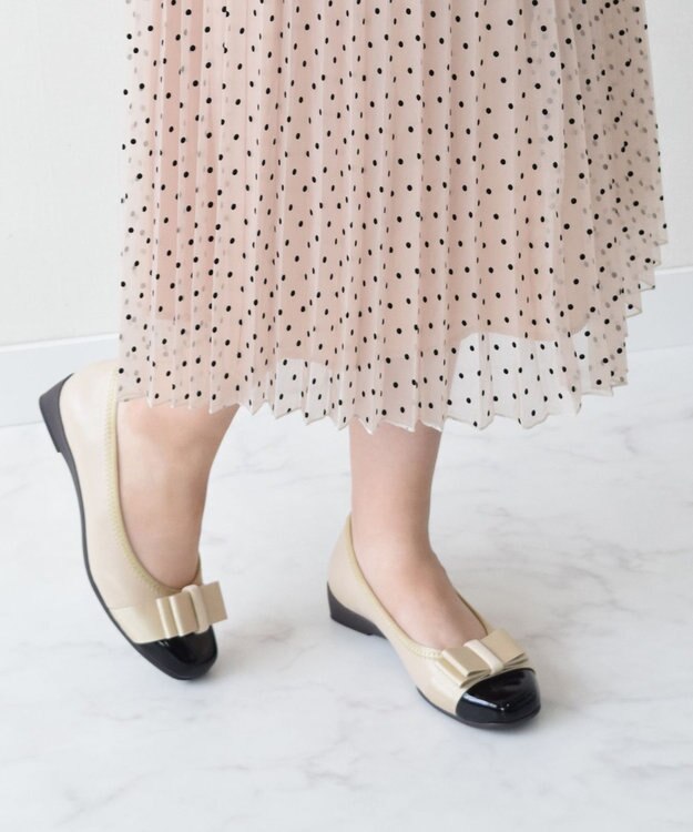 Bridget Birkin ＜3E＞【Bridget Birkin walk】リボンウォーキングパンプス ベージュ