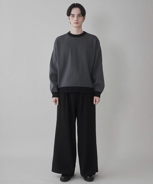 WEGO クリアライトリバーシブルプルオーバー ブラック