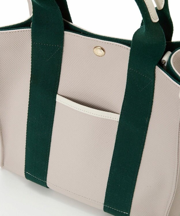 TOPKAPI 【Breath TOPKAPI】NEO CANVAS ネオキャンバス カラーハンドル ミニ トートバッグ サンドグレー