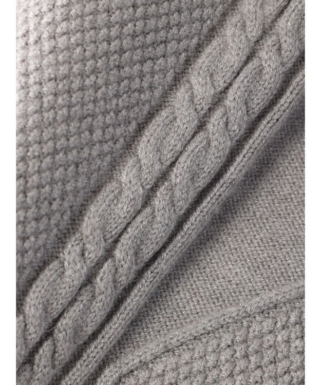 Green Parks ケーブルニットスカート Gray Mixture