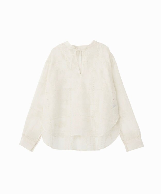 AMERICAN HOLIC スキッパーレースブラウス Off White