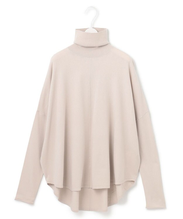 ICB 【洗える】ヴィスコースワイド ハイネックプルオーバー トープ系