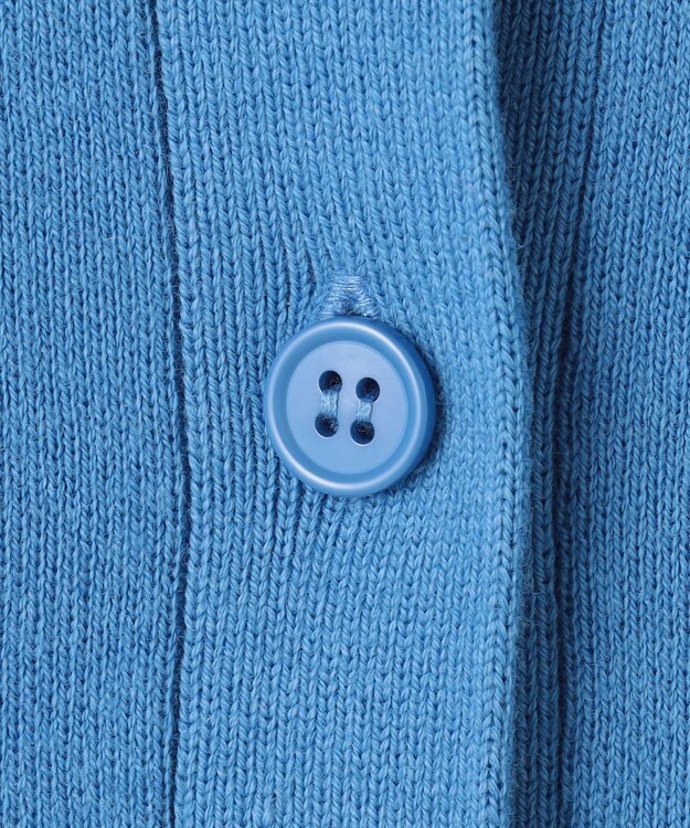 23区 L 【滝沢眞規子さん着用】コットンカシミヤ ポケット カーディガン スカイブルー系