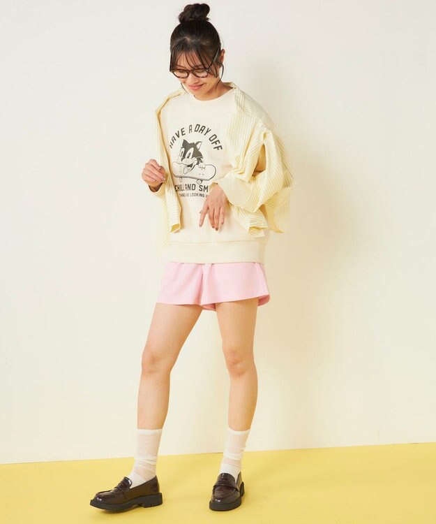 OP／FILA 【ocean pacific】デイリーショートパンツ/UVカット ピンク