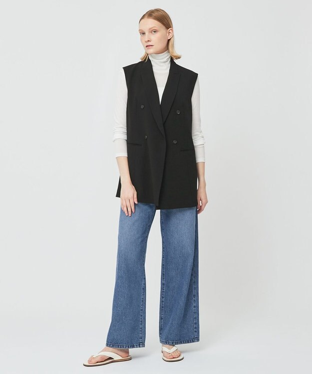 BEIGE， SORE / ハイネックカットソー White