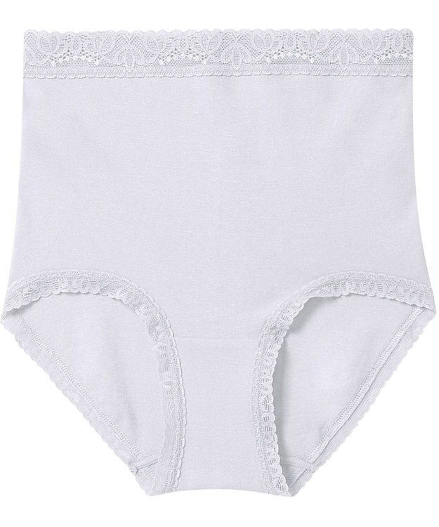 Wing ショーツ 綿混(身生地部) やさしい肌あたり 【デイリーフィット やわらかコットン】 はきこみ丈ふかめ EC3230 ウイング／ワコール グレー