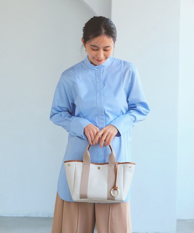 TOPKAPI 【Breath TOPKAPI】SCOTCH GRAIN スコッチグレイン 2way ミニ トートバッグ チャーム付き　 ペールベージュ