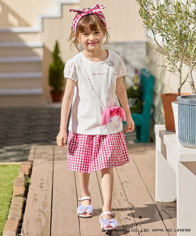 ANY KIDS 【サンリオキャラクターズ×any FAM】ポシェットTシャツ ホワイト×マイメロディ