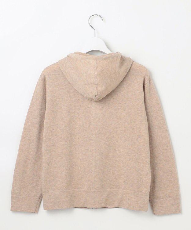 J.PRESS LADIES L 【洗える】スパーク ニット パーカー ベージュ系