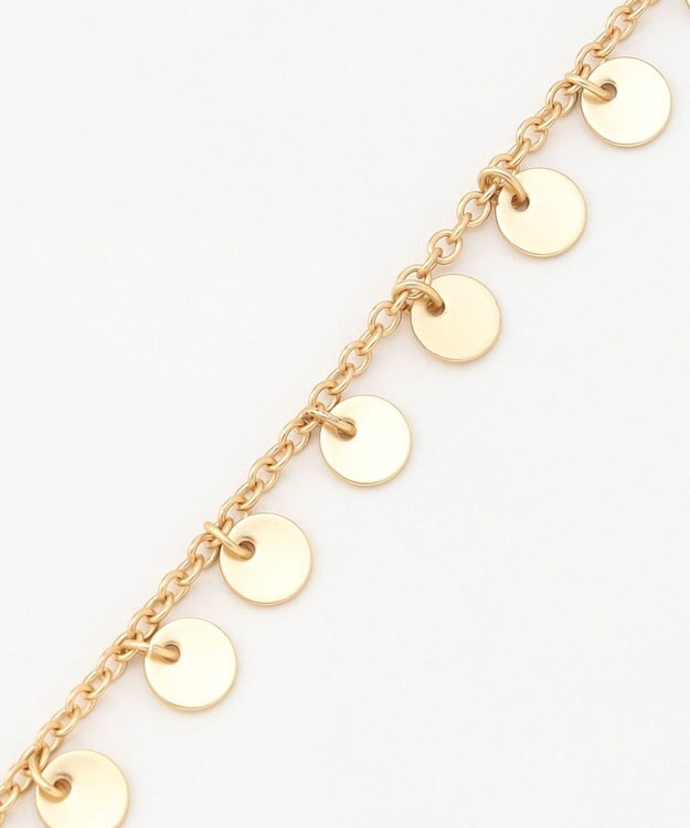 自由区 ラウンドグレイン ネックレス マットゴールド