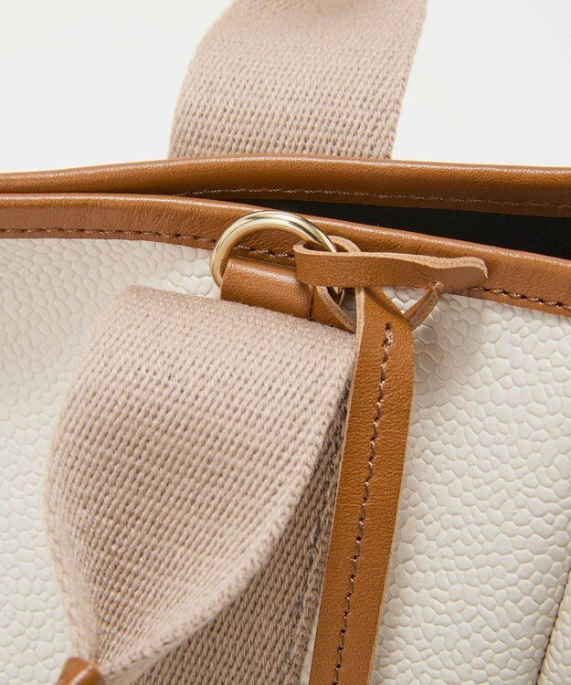 TOPKAPI 【Breath TOPKAPI】SCOTCH GRAIN スコッチグレイン 2way ミニ トートバッグ チャーム付き　 ペールベージュ