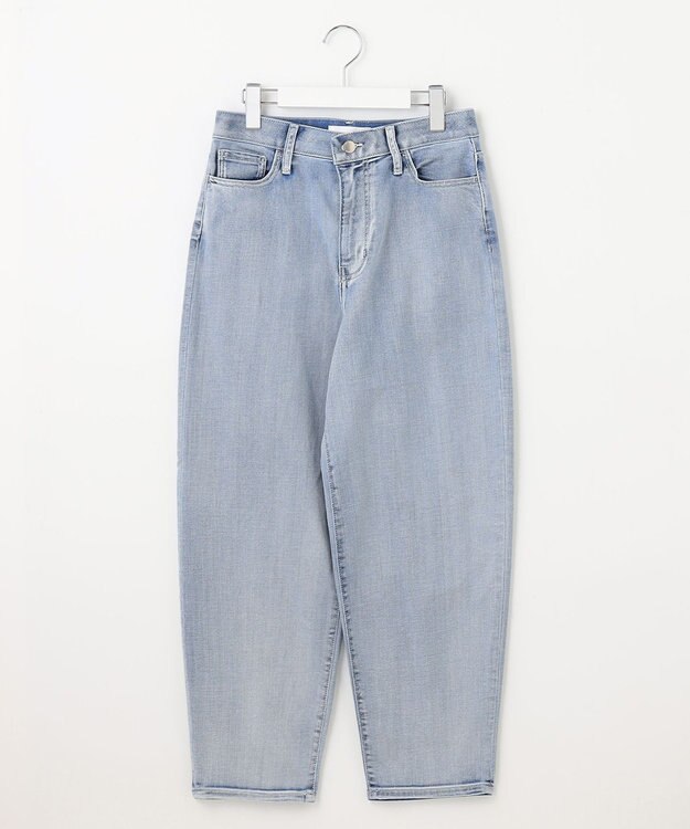 自由区 【洗える】ウスカルデニム カーブパンツ ライトインディゴ