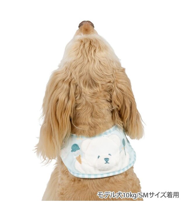 PET PARADISE ペットパラダイスくまちゃん クールバンダナ 《アイス柄》 中型犬 グリーン