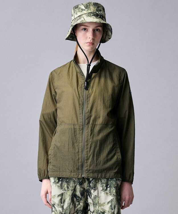 JOSEPH ABBOUD MOUNTAIN 【軽量/ECO撥水/ポケッタブル】ナイロンフライリップ ブルゾン カーキ系