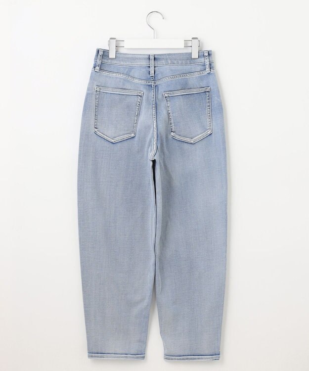 自由区 【洗える】ウスカルデニム カーブパンツ ライトインディゴ