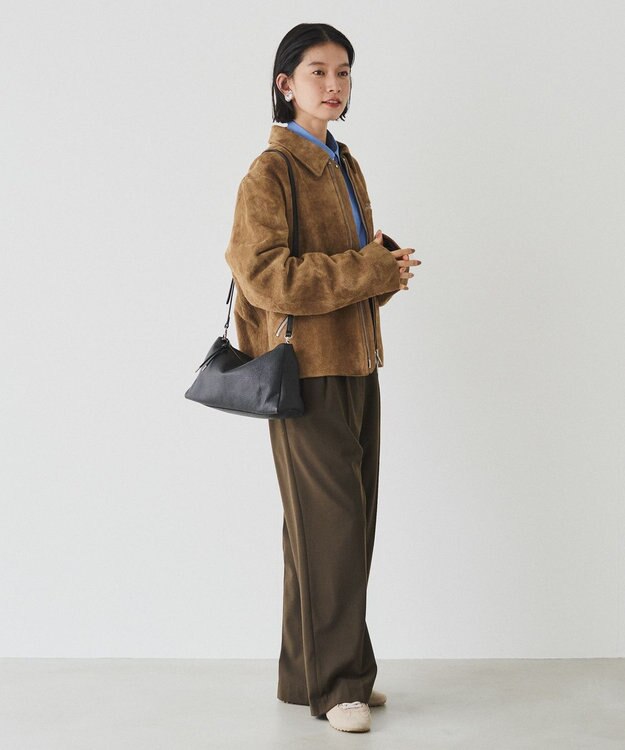 russet レザー2WAYショルダーバッグ(CE-1629) Black