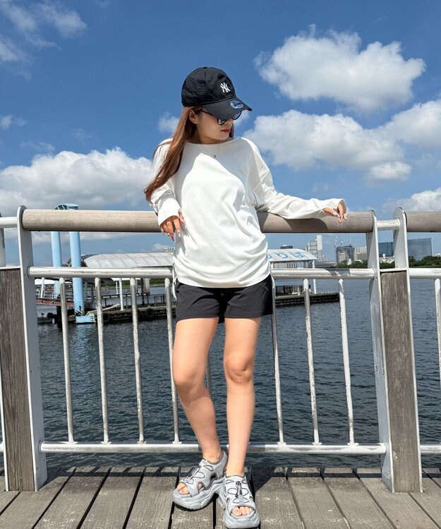 WEGO 【UVカット/吸水速乾/水陸両用】ラッシュガードショートパンツ ブラック