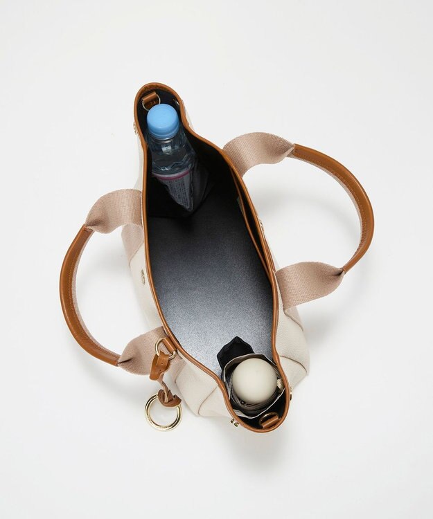 TOPKAPI 【Breath TOPKAPI】SCOTCH GRAIN スコッチグレイン 2way ミニ トートバッグ チャーム付き　 ペールベージュ