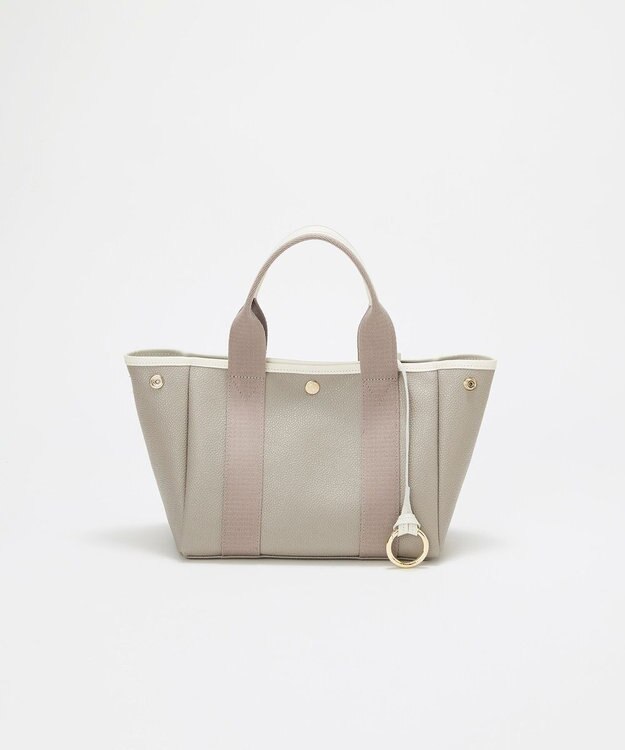 TOPKAPI 【Breath TOPKAPI】SCOTCH GRAIN スコッチグレイン 2way ミニ トートバッグ チャーム付き　 ライトトープ