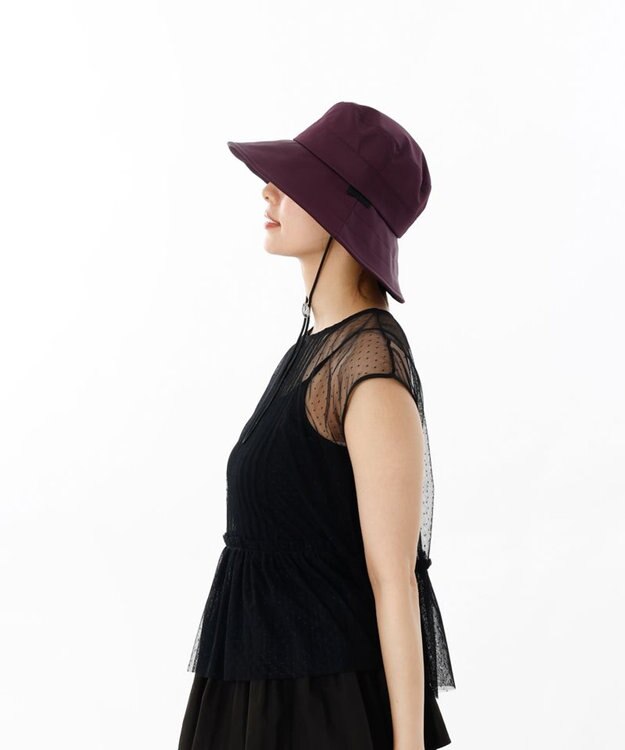 AURORA ANNA SUI（アナ スイ）TITIドローコード付き撥水ハット パープル
