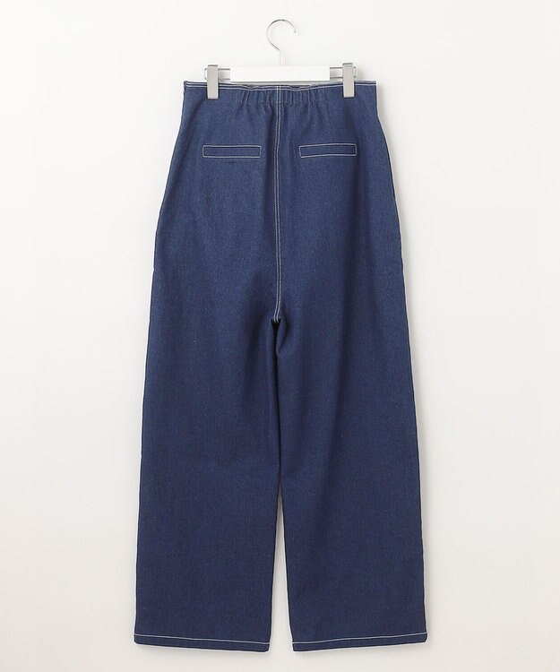 Feroux 【2WAY】ハイウエストデニム パンツ ネイビー系