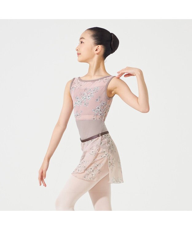 Chacott 【MAY NAGAHISA】ジュニア スカート ピンクプリント