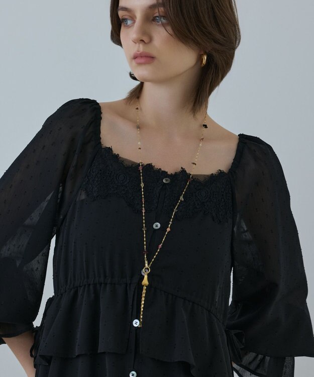 GRACE CONTINENTAL ストーンビーズネックレス マルチ