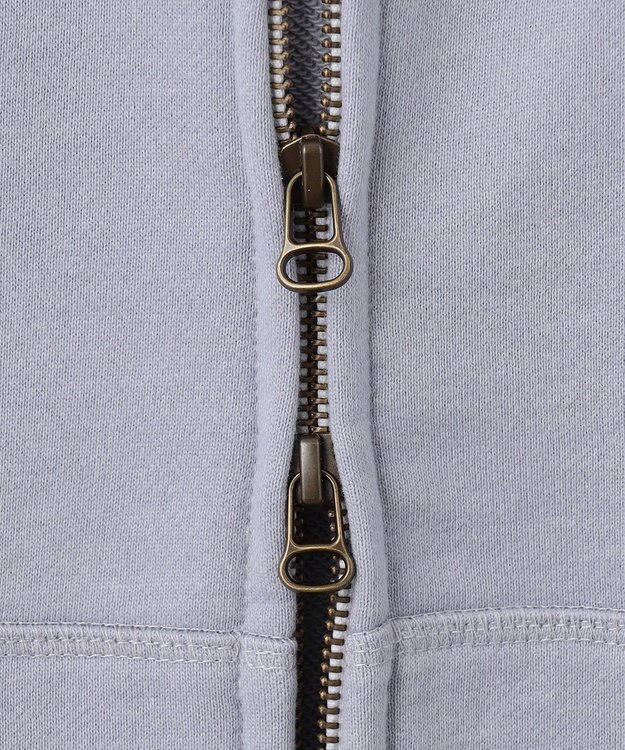 J.PRESS MEN 【WEB・一部店舗限定】バックブル裏毛フルジップパーカー ふじ色系