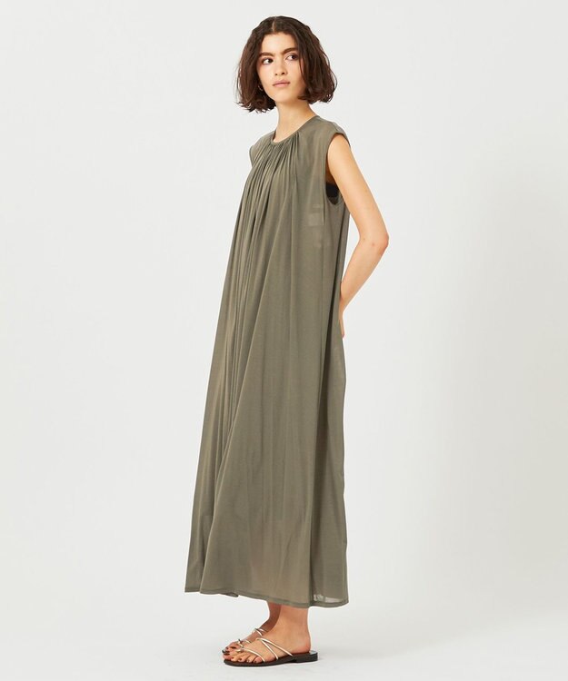 BEIGE， 【WEB限定】RUTILE / ジャージーワンピース Khaki